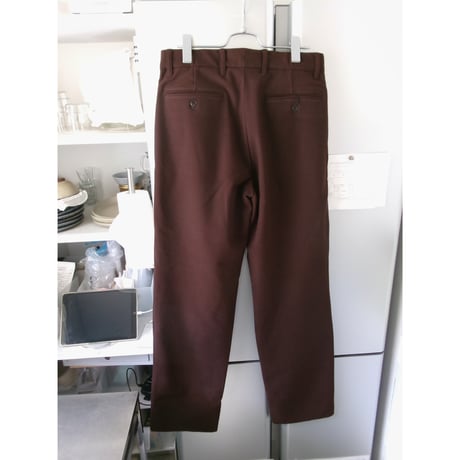 ABELIA EDWARD GOUCHA / TAPERED SLACKS *BROWN