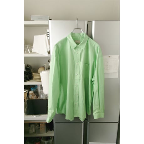 EVCON/ OVERSIZED L/S SHIRT *GREEN