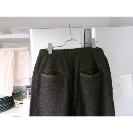 UNIVERSAL PRODUCTS / WOOL FLEECE PANTS *BROWN