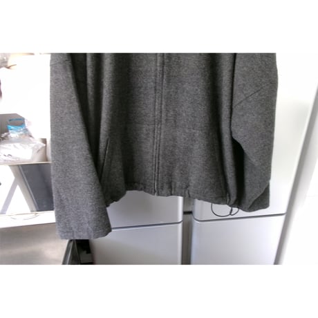 Blanc YM / CASHMERE ZIP JACKET *CHARCOAL GRAY