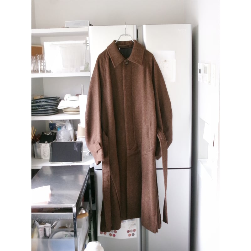 Blanc YM / ALPACA OVERSIZE BALMACAN COAT *Natur