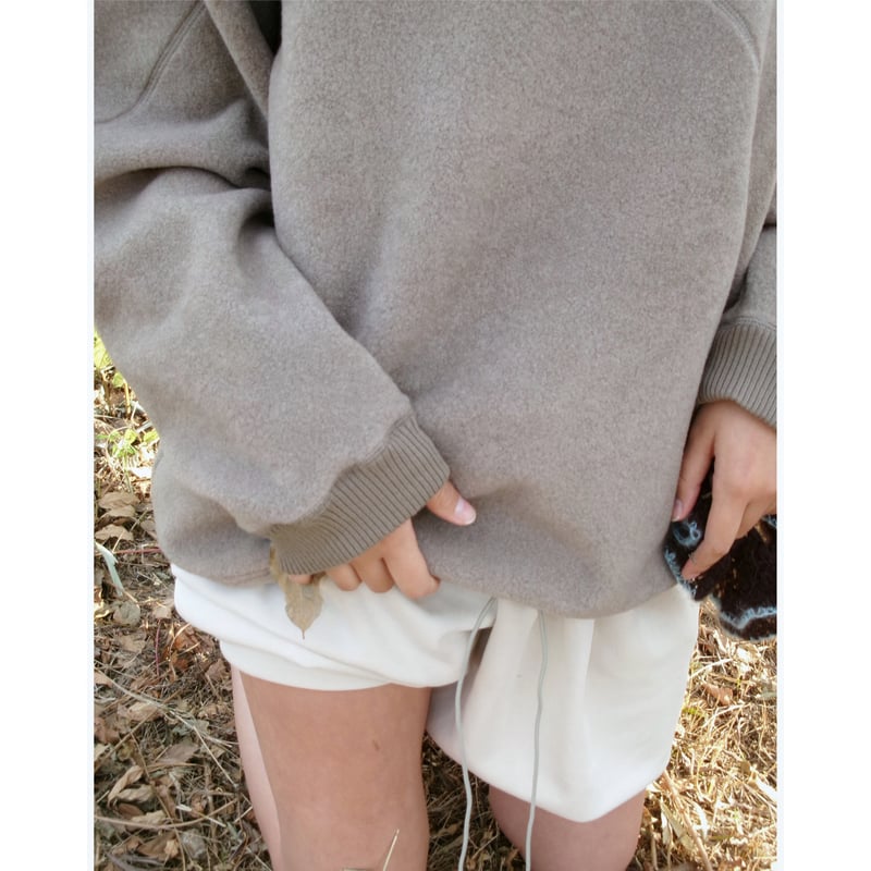 ABELIA EDWARD GOUCHA / FRACTURE HOODIE *BEIGE |