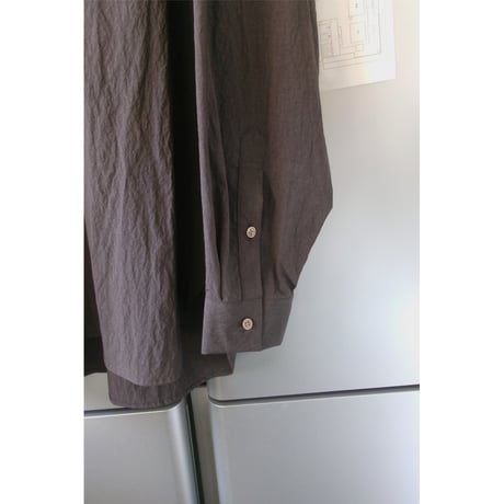 Blanc YM / COTTON NYLON WIDE SHIRT *Taupe