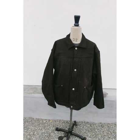 YOKO SAKAMOTO /  PLEATS JACKET DENIM *KAKISHIBU