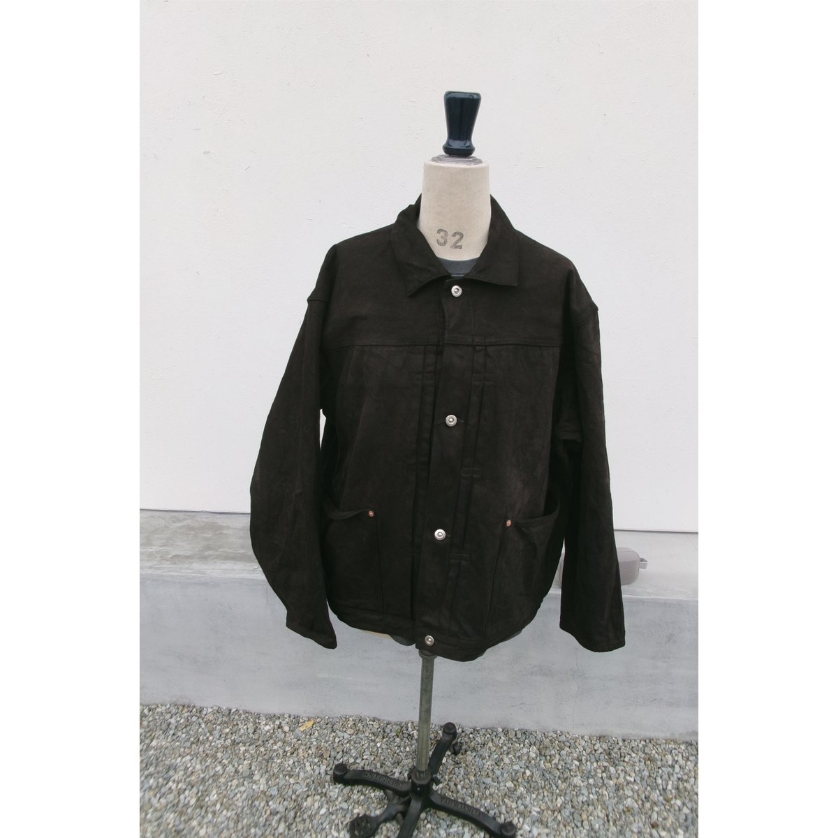 YOKO SAKAMOTO / PLEATS JACKET DENIM *KAKISHIBU