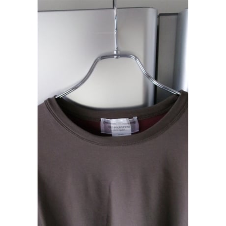 OLD FOLK HOUSE / Reversible Long-Sleeve *Burgundy & Charcoal Brown