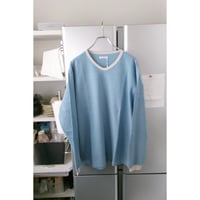 UNIVERSAL PRODUCTS / V NECK L/S TSHIRTS *BLUE