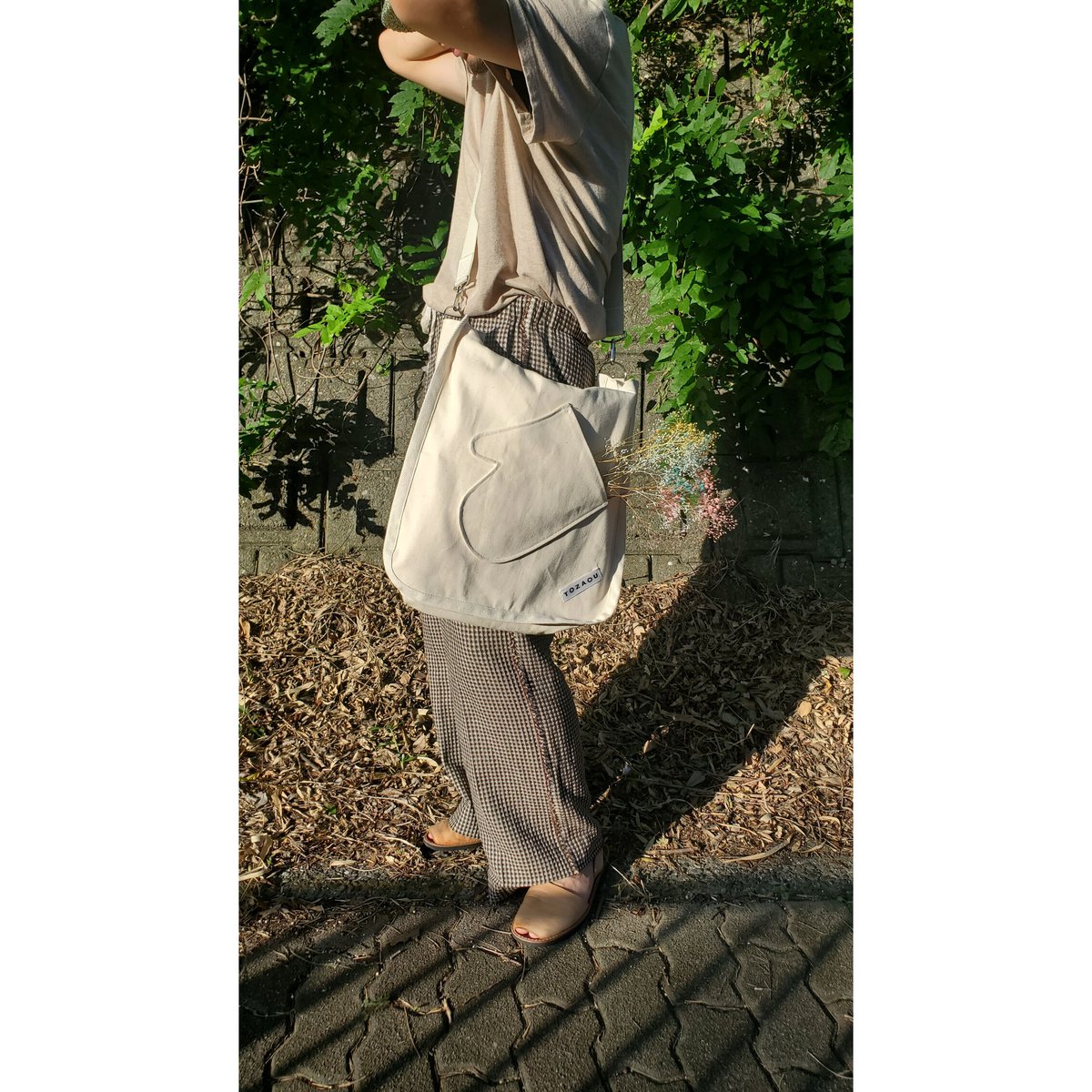 TOZAOU for AVET / Denim Miton Tote *cream | AVET 