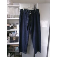 YOKO SAKAMOTO /  BELTED TROUSERS *INDIGO(ONE WASH)