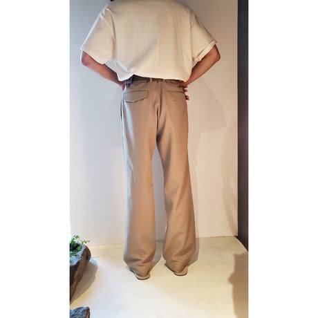 TOZAOU / Ticket Slack Pants *Beige