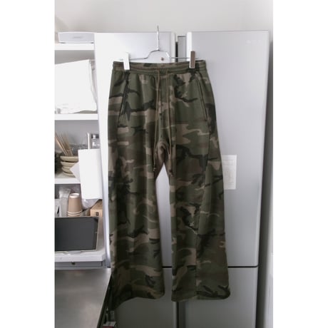 NVRFRGT / 3D TWISTED LOUNGE WIDE PANTS *WOODLAND