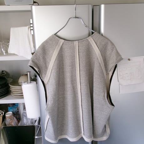 YUTASETOGAWA / Raw V Pullover *ASH