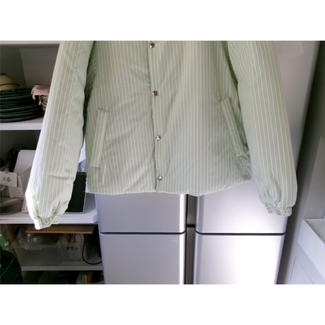 FUJI(for ladies) / COTTON STRIPE PADET JACKET *GREEN STRIPE