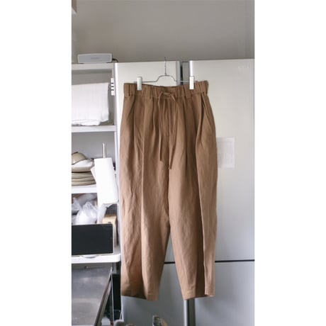 Blanc YM / Linen Silk Oversize Pants *BEIGE
