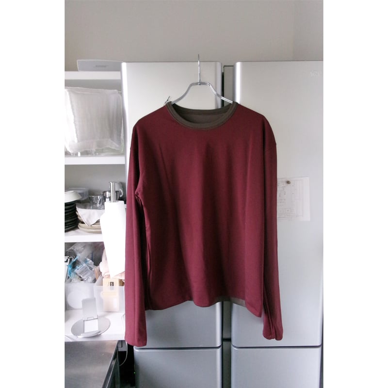 OLD FOLK HOUSE / Reversible Long-Sleeve *Burgun