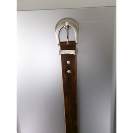 NVRFRGT / 4C DISTRESSED LEATHER BELT *BROWN