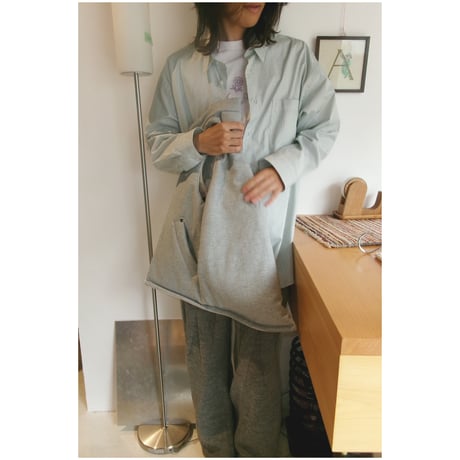 ●HIDAKA / DOWN VEST BAG * SAND BLUE