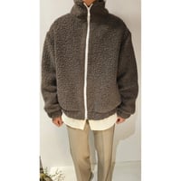 TOZAOU / boa mimi blouson *special size