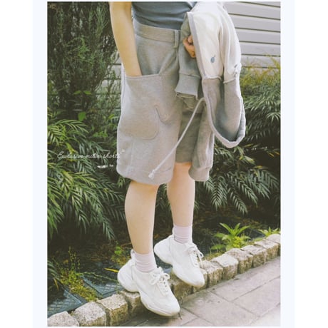 TOZAOU / [別注] Miton shorts *Dark Brown
