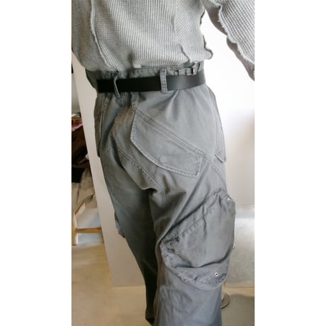 NVRFRGT / 3D TWISTED CARGO PANTS *GRAY