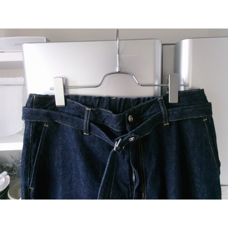 YOKO SAKAMOTO /  BELTED TROUSERS *INDIGO(ONE WASH)