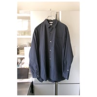Blanc YM / COTTON NYLON WIDE SHIRT *Dall Navy