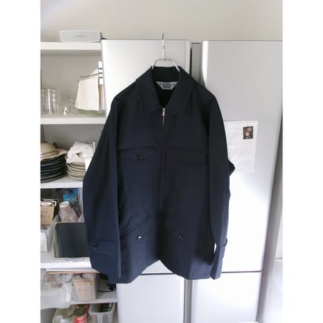 OLD FOLK HOUSE / Hard Twist Cotton Hunting Jacket *Navy