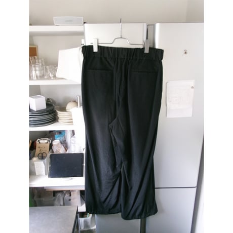 Blanc YM / Salt Shrink Cupro Browsing Pants *BLACK