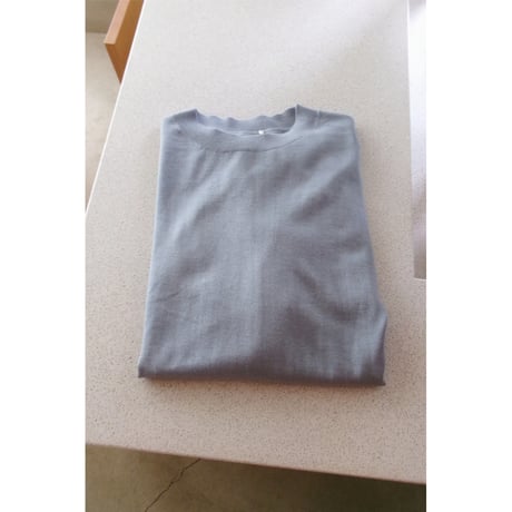 FUJI / SILK CASHMERE S/S KNIT *BLUE