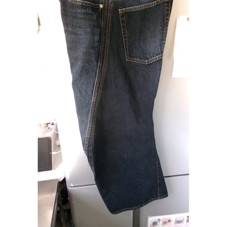 NVRFRGT / 3D TWISTED WIDE LEG JEANS * DARK FADED INDIGO