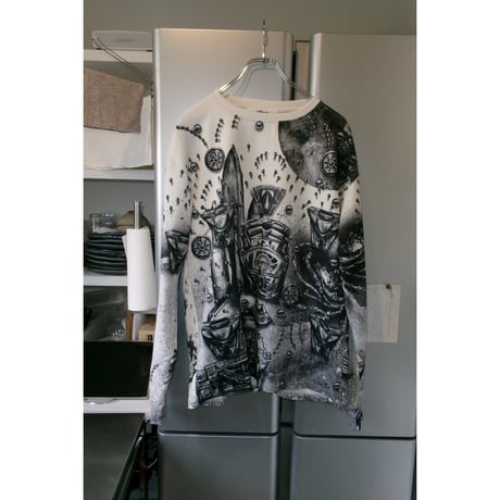 TOZAOU / Betman Long Sleeve *Cream×BLack