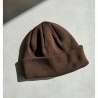 YOKO SAKAMOTO / KNIT BIG WATCH CAP -BROWN