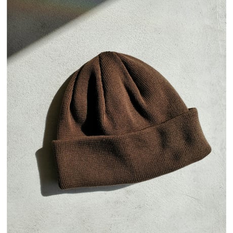YOKO SAKAMOTO / KNIT BIG WATCH CAP -BROWN