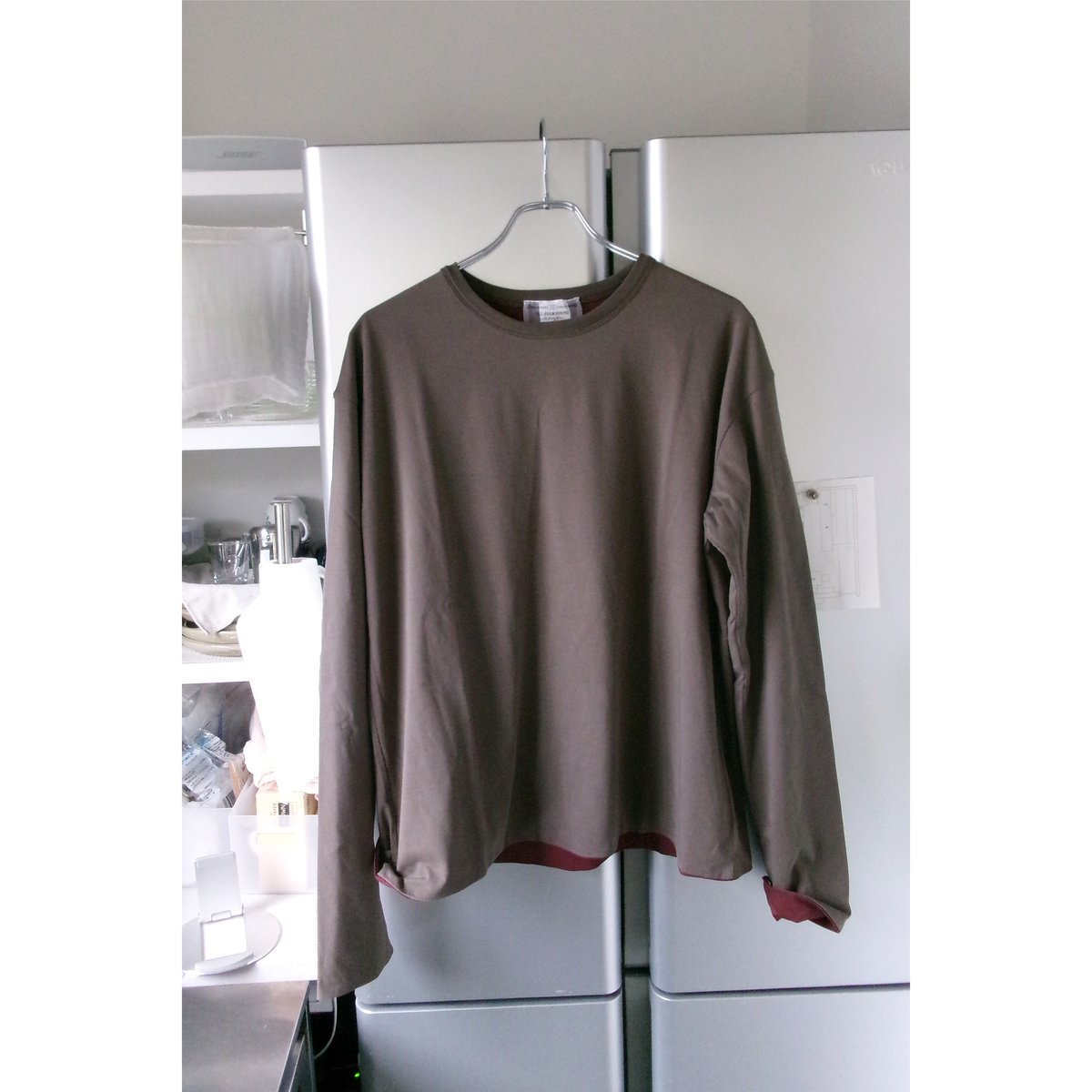 OLD FOLK HOUSE / Reversible Long-Sleeve *Burgun