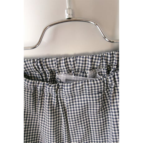 OLD FOLK HOUSE / Wool Lounge Pants *White &Navy (Gingham)