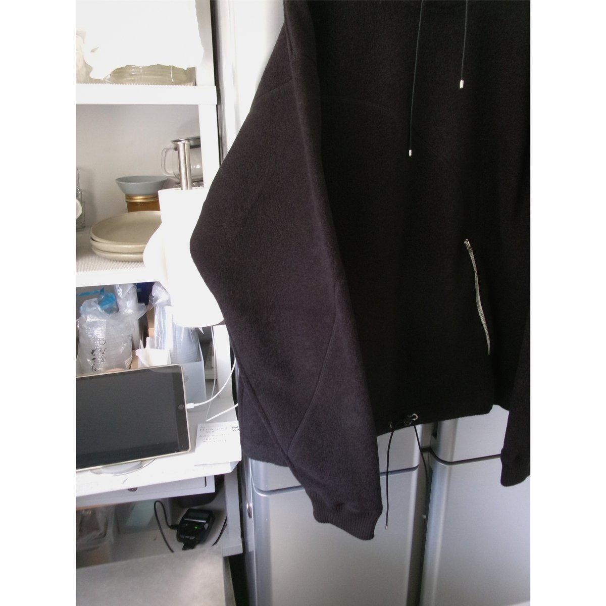 ABELIA EDWARD GOUCHA / FRACTURE HOODIE *BLACK |