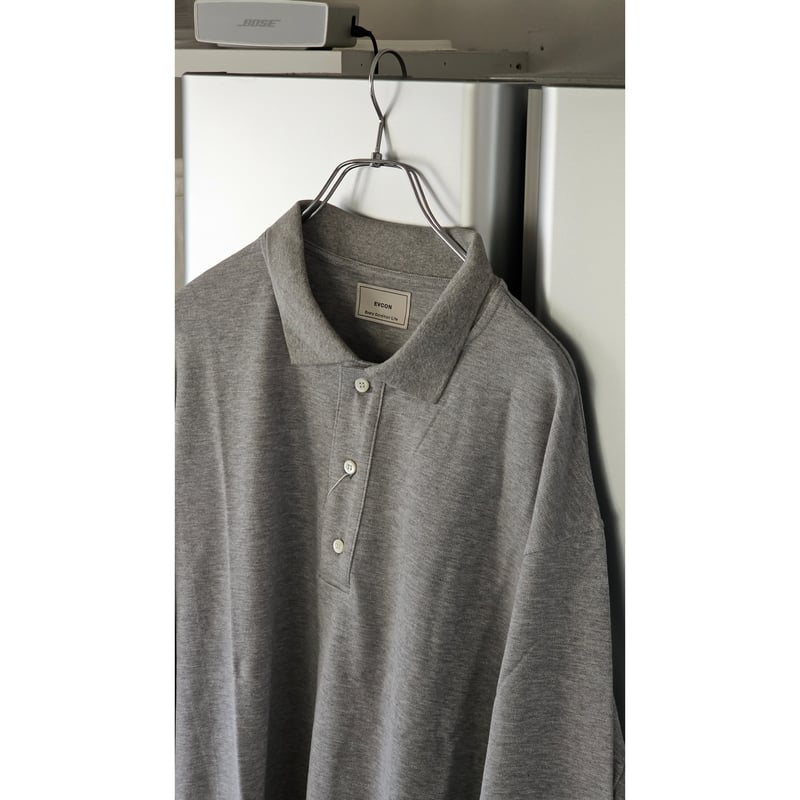 ○EVCON / POLO L/S SHIRT *GRAY | AVET ○EVCON / POLO L/S SHIRT *GRAY | AVET