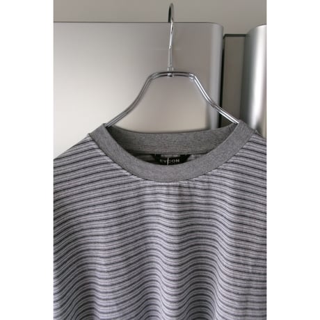 EVCON/ BORDER WIDE S/S T-SHIRT *GRAY