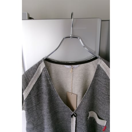 YUTASETOGAWA / Raw V Pullover *GRAY