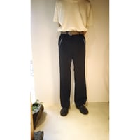 TOZAOU / Ticket Slack Pants *Black