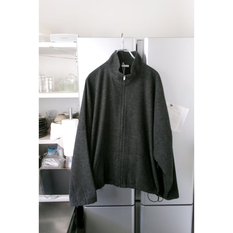 Blanc YM / CASHMERE ZIP JACKET *CHARCOAL GRAY |