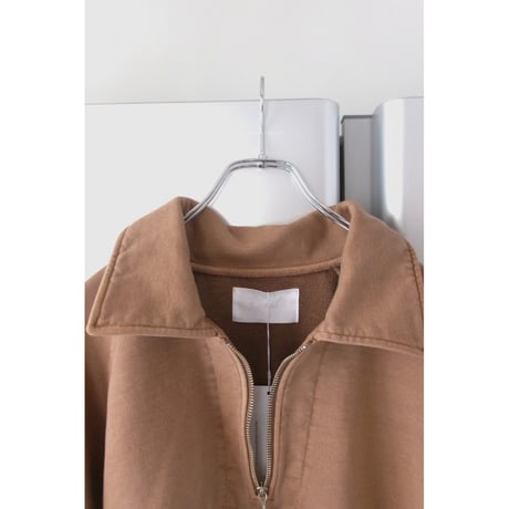 Rich I / HALF ZIP COLLAR SWEAT *BROWN