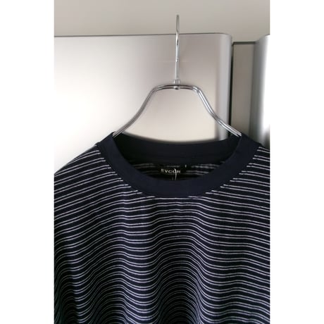 EVCON/ BORDER WIDE L/S T-SHIRT *NAVY