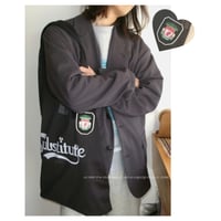 HIDAKA / "SUBSTITUTE" BIB TOTE *BLACK