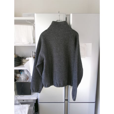 MY___ / WOOL ANGOLA FLEECE PULLOVER *CHARCOAL