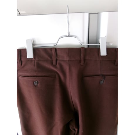 ABELIA EDWARD GOUCHA / TAPERED SLACKS *BROWN