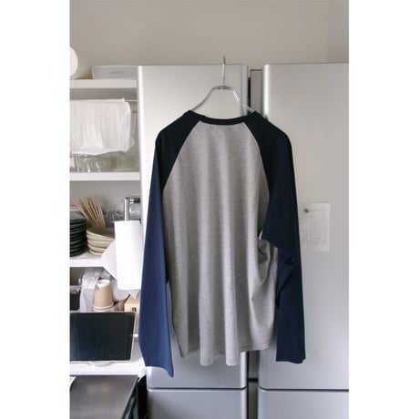 UNIVERSAL PRODUCTS / BASEBALL L/S T-SHIRTS *NAVY