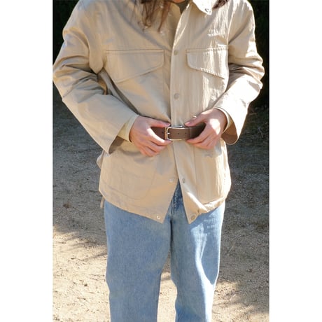 MY___ /  OVERSIZED WORK BLOUSON *BEIGE