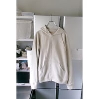 FUJI / COTTON ZIP UP HOODIE *IVORY