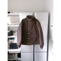 FUJI(for ladies) / SILK POLYESTER PADET JACKET *BROWN